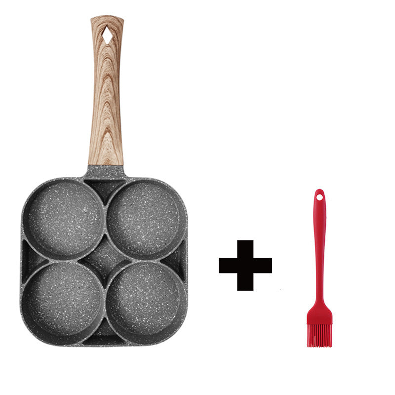 Multi Functional 4 Hole Frying Pan Stone Four Hole Omelet Pan