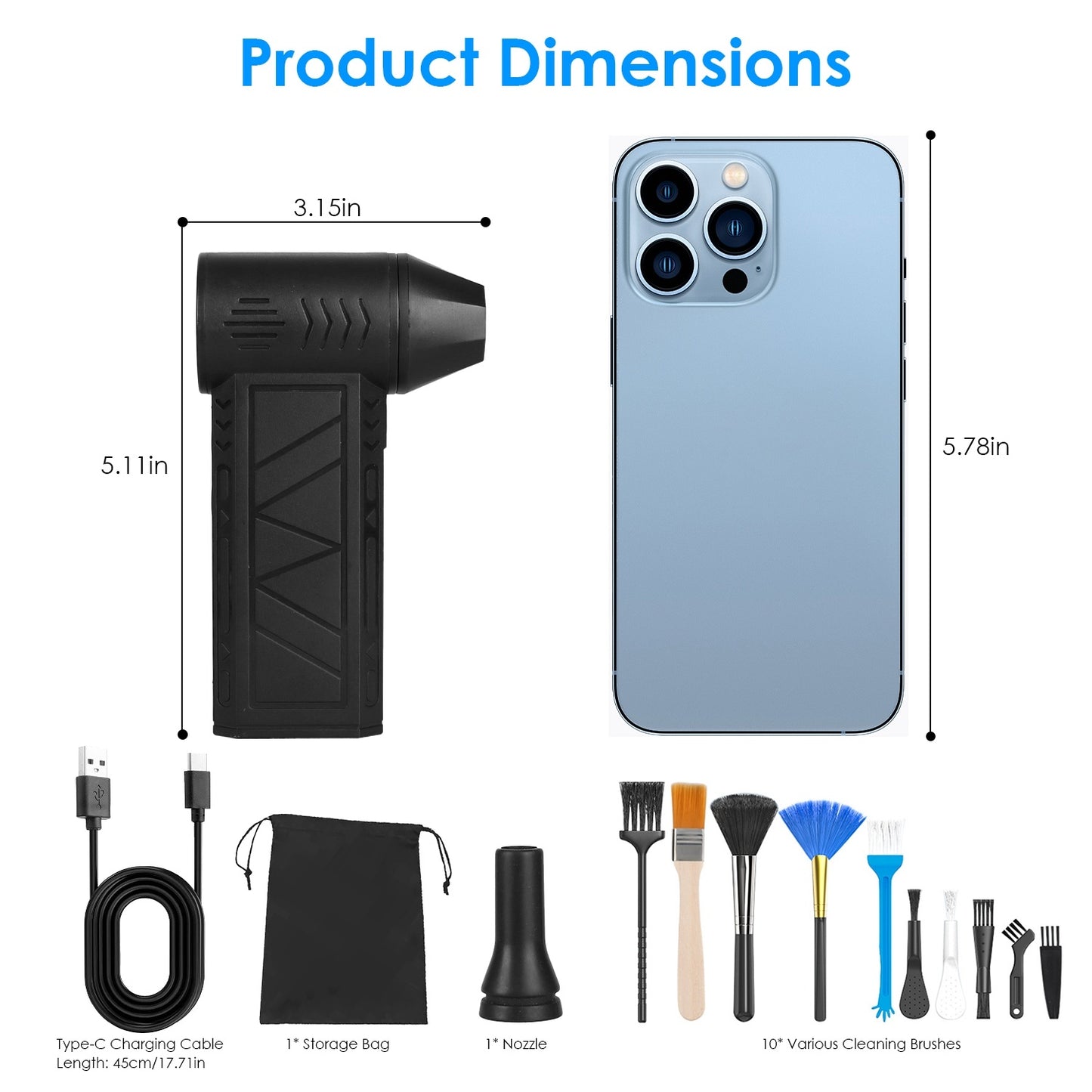 💨 150000RPM of Pure Cleaning Power 🔥4 Speeds, Endless Power! ⚙️