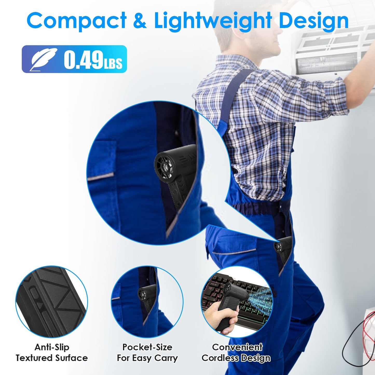 💨 150000RPM of Pure Cleaning Power 🔥4 Speeds, Endless Power! ⚙️