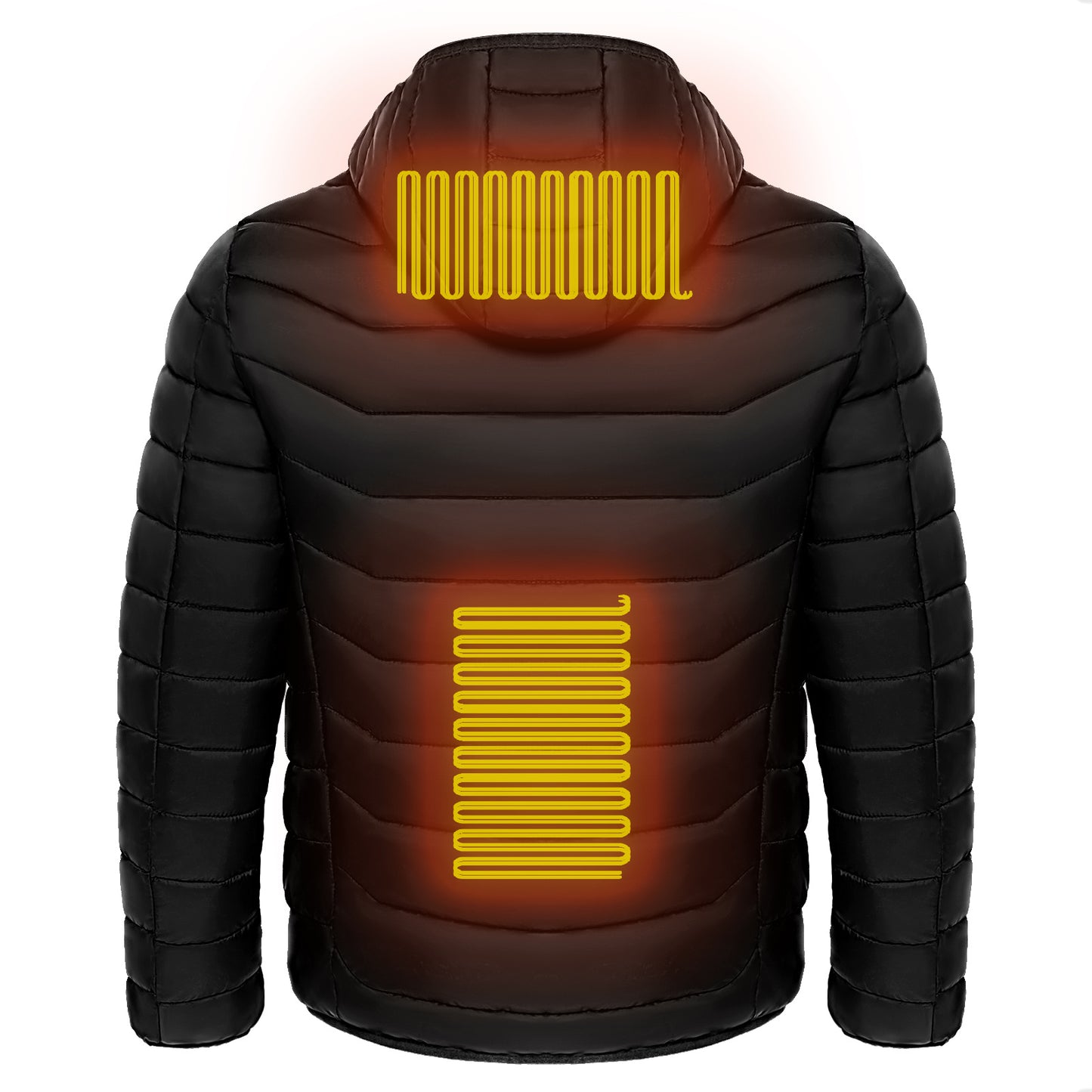 ❄️ Stay Warm Anywhere – Electric Heated Jacket with Hood (9 Zones) ⚡