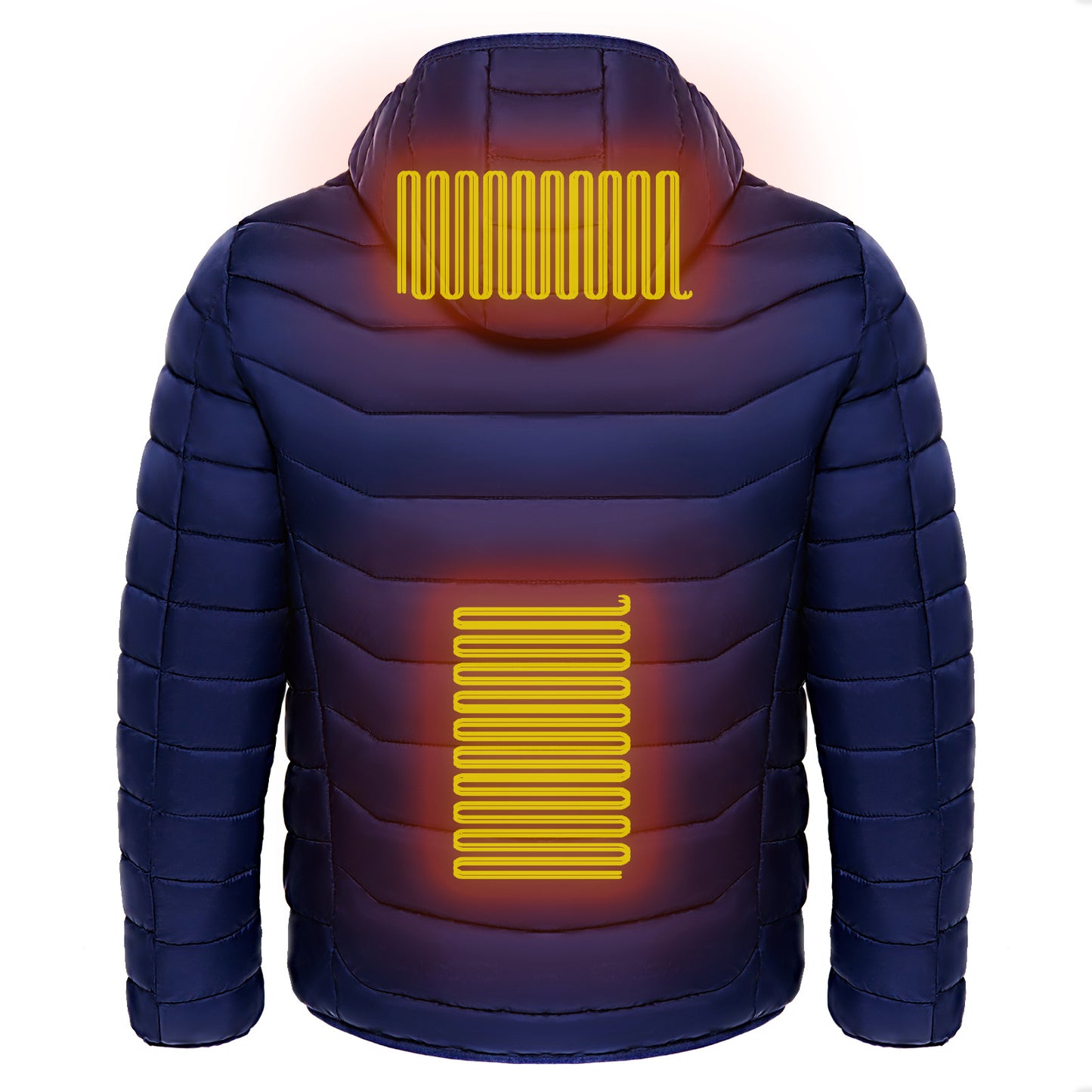 ❄️ Stay Warm Anywhere – Electric Heated Jacket with Hood (9 Zones) ⚡