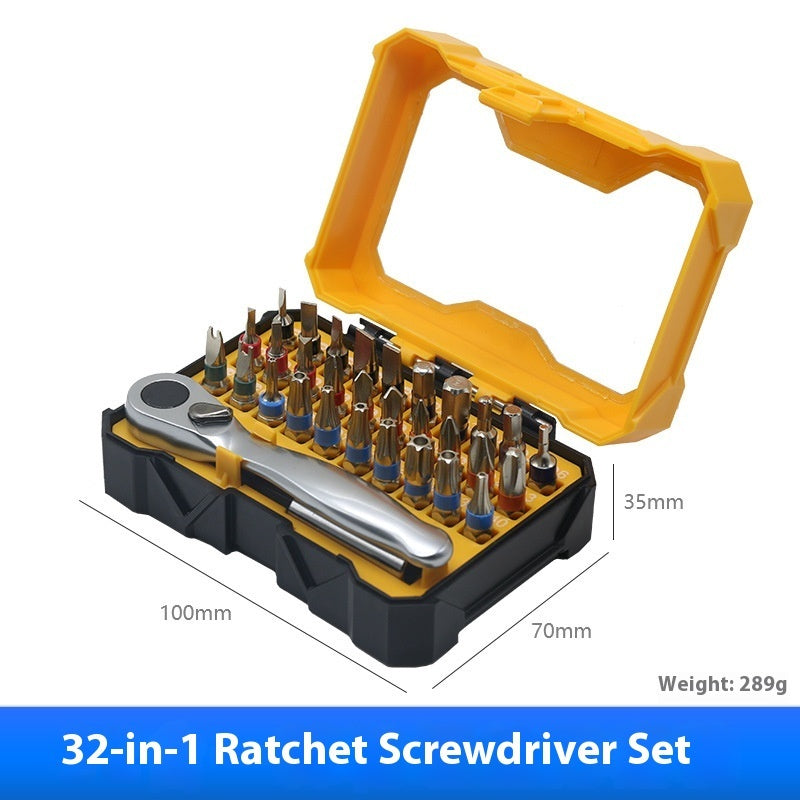 ✨24 in 1 DlY Screwdriver Set Magnetic Compact and Portable Ratchet Screwdriver