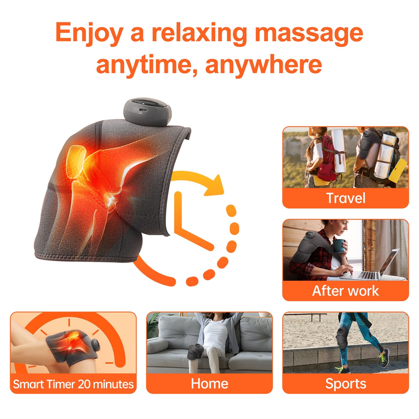 🔋🦵 Smart Knee Relief Pad – Recharge & Relax Anytime!