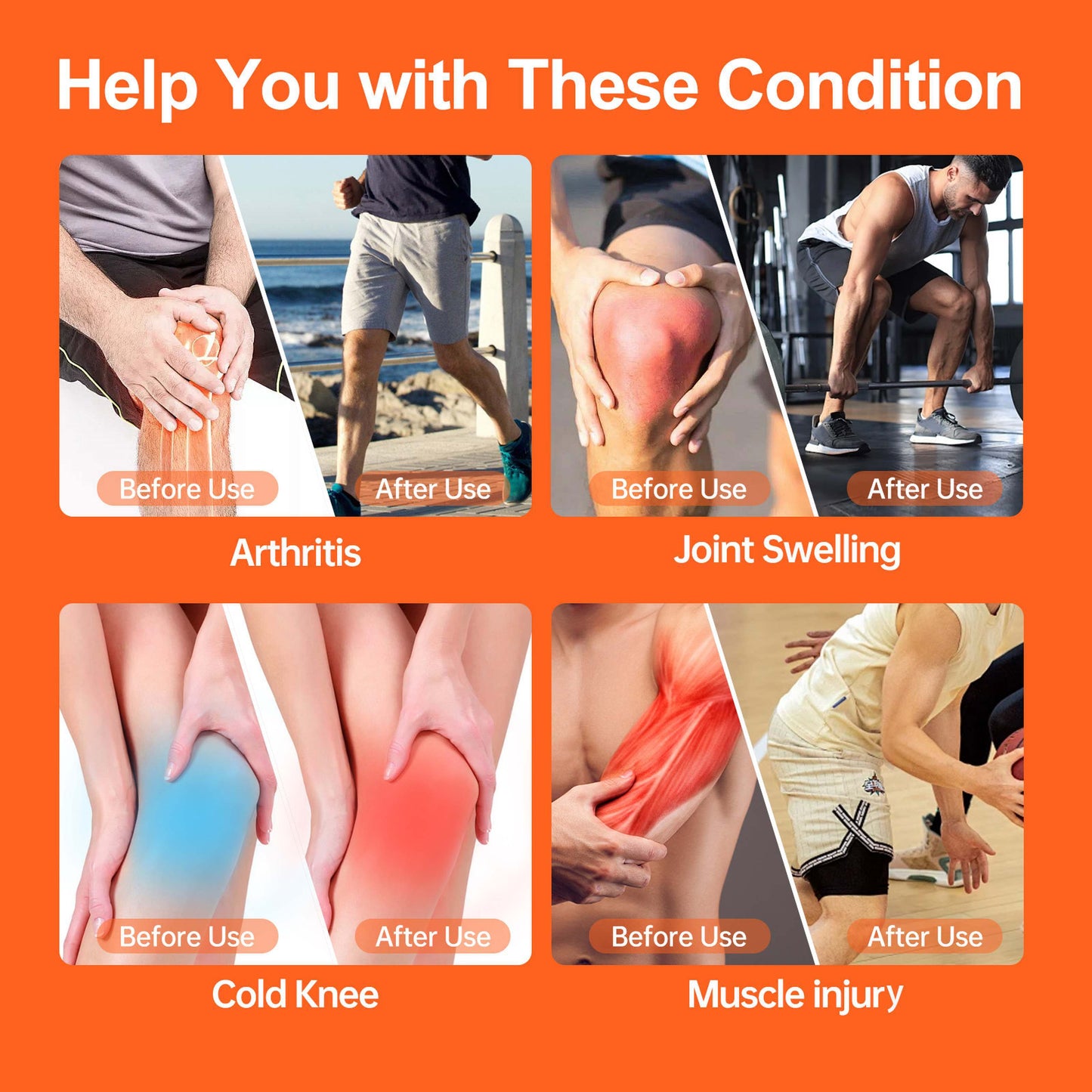 🔋🦵 Smart Knee Relief Pad – Recharge & Relax Anytime!