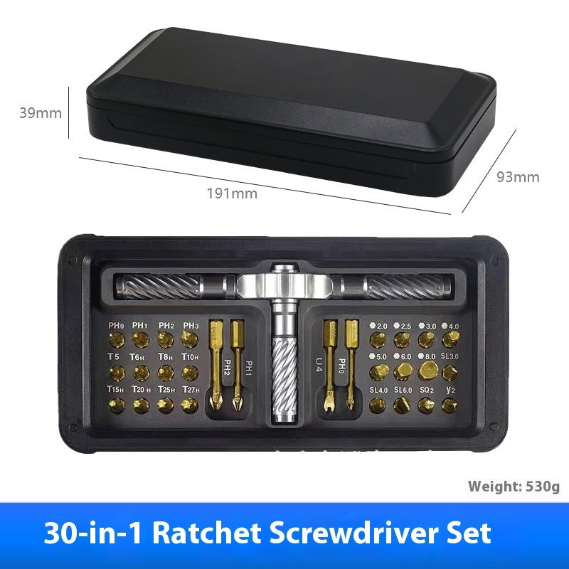 ✨24 in 1 DlY Screwdriver Set Magnetic Compact and Portable Ratchet Screwdriver